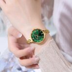 Curren 9097 For Women – Gold Green