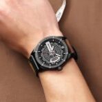 Curren 8301 Leather Wrist Watch For Men-Brown - Image 2