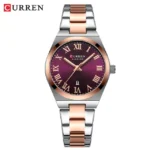 Curren 9095 Watch For Women – Rose Purple