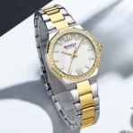 Curren 9103 Watch For Women – Gold White