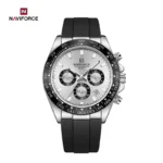 Naviforce 8054 Original Watch For Men – Black White
