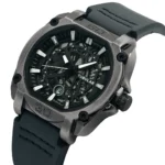 Orginal TUBULAR Black Leather Belt Watch - Drack Chocolate