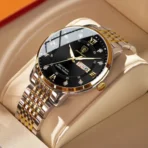 Poedagar 836 Watch – Gold Black For Men