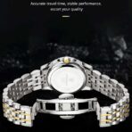 Poedagor 936 Original watch Golden Silver and Black Dial - Image 2