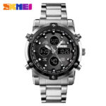 Skmei 1389  Watch  For Men – Silver Black