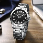 CRRJU 5003 Watch for Men - Silver Black - Image 2