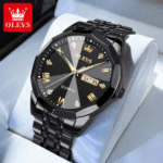 OLEVS 9931 Mens Original Watch Full Black (Chain&Dial)