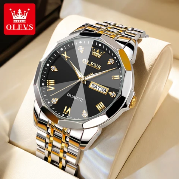 OLEVS 9931 Original Men Watch Golden black