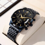 POEDAGHAR 814 Men Original Watch Full Black