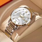 Poedagar 836 Watch – Silver White For Men