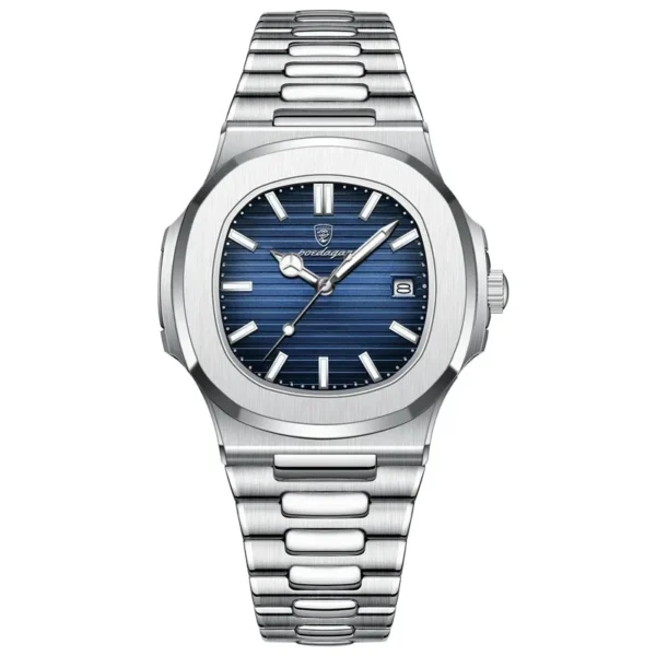 Orginal Poedagar 613 Watch For Mens-Silver and Blue