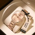 Poedagar 783 Cornograph Watch For Women – Rose Gold