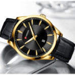 Curren 8365 Gold Black Watch For Men - Image 3