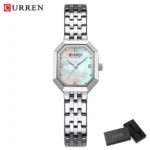 Curren 9108 Ladies Watch - Silver White