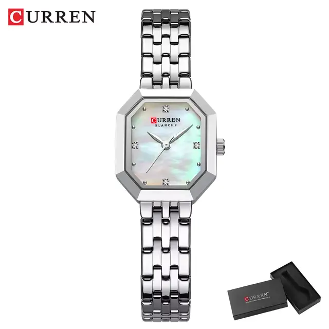 Curren 9108 Ladies Watch - Silver White Curren 9108 Ladies Watch - Silver White - Image 1