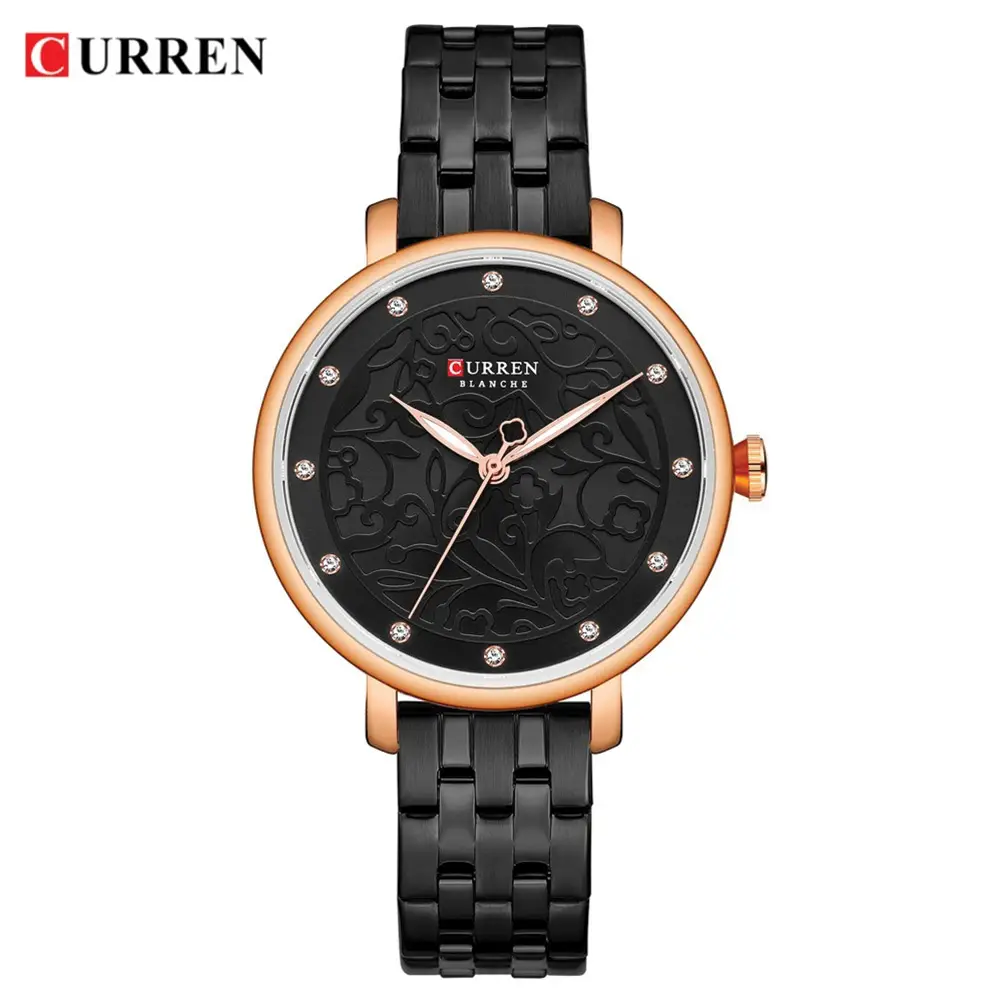 Curren-C-9046-Black-Watch-For-Women-04 Curren 9046 Black Watch For Women - Image 1