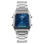 SKMEI 1220 Watch For Men-Silver Blue