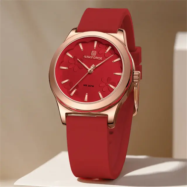 Naviforce 5051 For Women - Red Naviforce 5051 Watch For Women - Red - Image 1