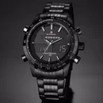 Naviforce 9024 Watch  For Men- Black White