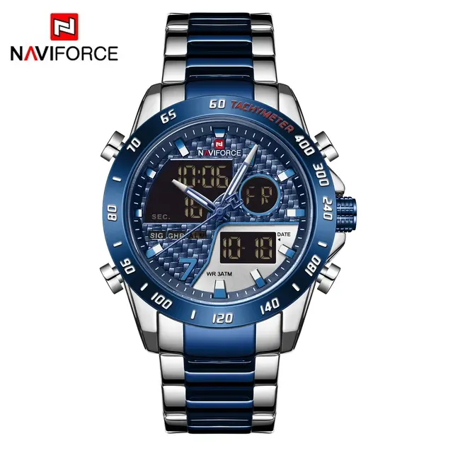 Naviforce 9171 CH - Blue Naviforce 9171 Watch For Men - Blue - Image 1