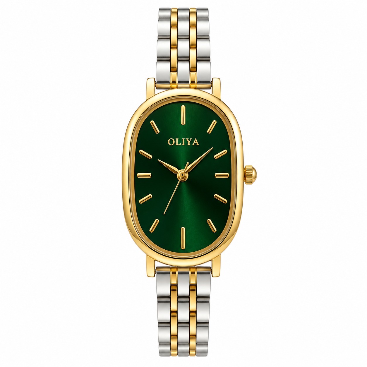 OLIYA 2034 Watch For Women - Green OLIYA 2034 Watch For Ledies – Golden Silver Green