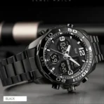 SKMEI 1649 Digital Analog Watch For Men-Black - Image 3