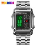 SKMEI 1868 Multiple Time Digital Watch For Watch For Men-Silver