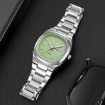 SKMEI 2420 Watch For Men-Silver Green - Image 2