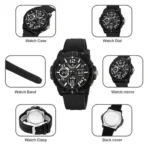 SKMEI 2487 Watch For Men-Black - Image 4