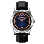 SKMEI 9300 Watch  For Leather Men-Blue Moon Black Belt
