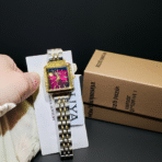 OLIYA 2038 Watch for Ledies – Silver Golden Red - Image 2