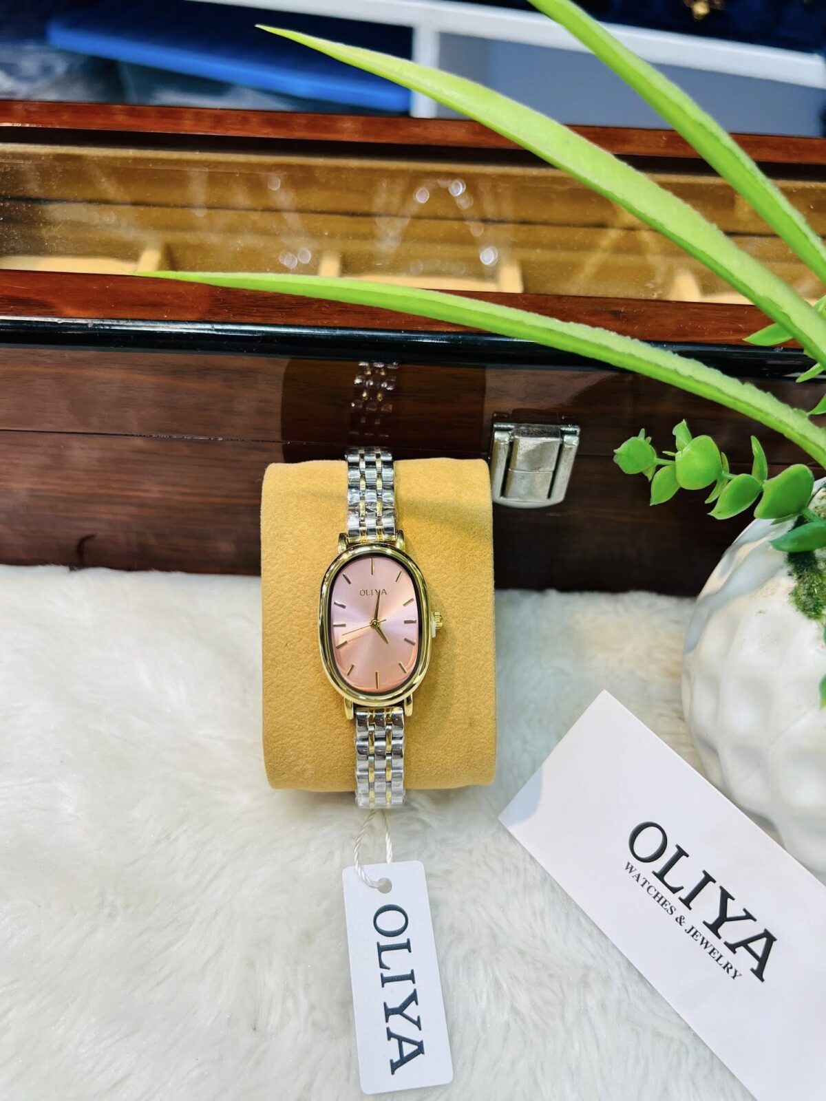OLIYA 2034 Watch For Ledies – Golden Silver Purple - Image 1