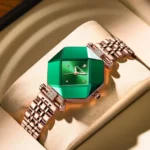 Poedagar 1005 Watch  For Men-Rose Gold Green