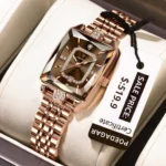 Poedagar 795 Watch For Woman-Rose Gold and Gray