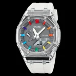 SKMEI 2100 New Fashion Digital Analog Quartz Watch-White