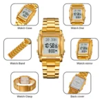 SKMEI 2277 Watch For Men-Golden - Image 2