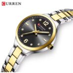 CURREN 9105 Orginal Watch For Women-Silver Golden Black - Image 2