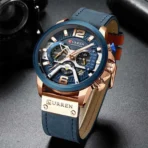 Curren 8329 Watch For Men-Rose Blue