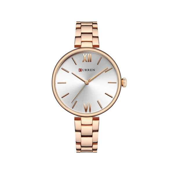 CURREN 9017 Orginal Watch For Women-Rose White