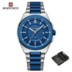 Naviforce 9212 Watch For Men- Silver Blue