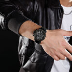 Naviforce 8065 Watch For Men- Full Black - Image 3