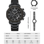 Naviforce 8065 Watch For Men- Full Black - Image 2