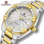 Naviforce NF9218 – Gold White Men’s Stainless Steel Quartz Watch - Image 2