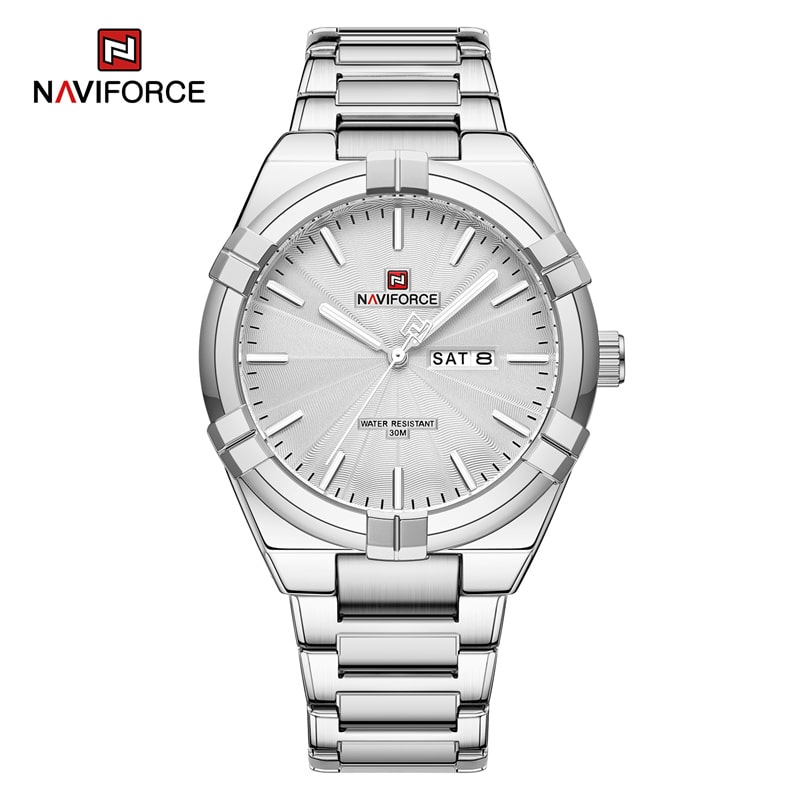 Naviforce nf 9218-Silver Watch Price In Bangladesh1 Naviforce nf 9218-Silver Watch Price In Bangladesh - Image 1