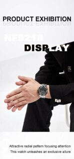 Naviforce nf 9218- Silver Black Watch Price In Bangladesh - Image 2