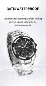 Naviforce nf 9218- Silver Black Watch Price In Bangladesh - Image 3