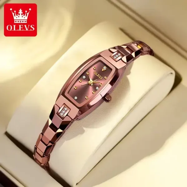 Olevs 5501 Ceramics Watch For Woman-Rose