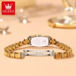 Olevs 5501 Ceramics Watch For Woman-Gold - Image 3