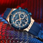 Curren 8464 Orginal Watch  For Men-Rose Blue - Image 2