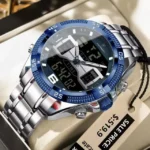 Poedagar103 Orginal Watch For Men-Silver Blue